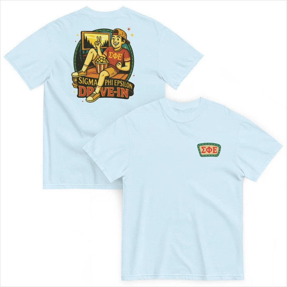 The Sigma Phi Epsilon Merch Sigep Drive In T-Shirt Gifts For Sister Gifts For Best Friend-1