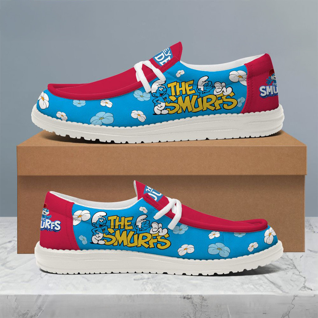 The Smurfs 2025 Hey Dude Shoes The Smurfs Merch Gifts For Father-1