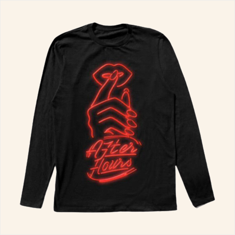 The Weeknd After Hours Til Dawn Tour Merch After Hours Signage Long Sleeve Shirt Fan Gifts-1
