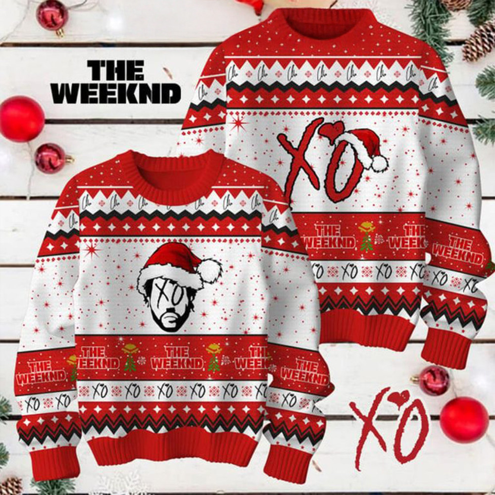 The Weeknd Have A Merry XO Christmas Ugly Sweater Gifts For Fans-1