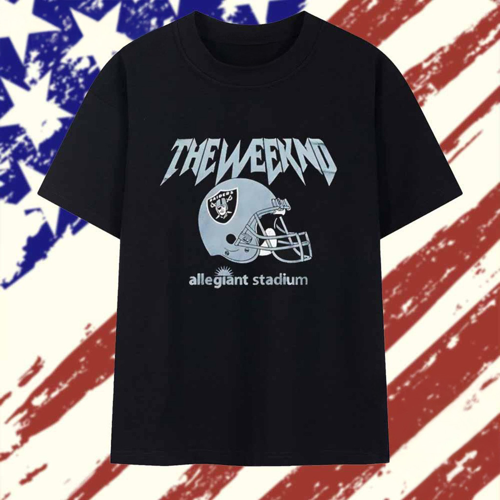 The Weeknd Las Vegas Raiders Helmet T-Shirt Football Fan Gift Ideas-1