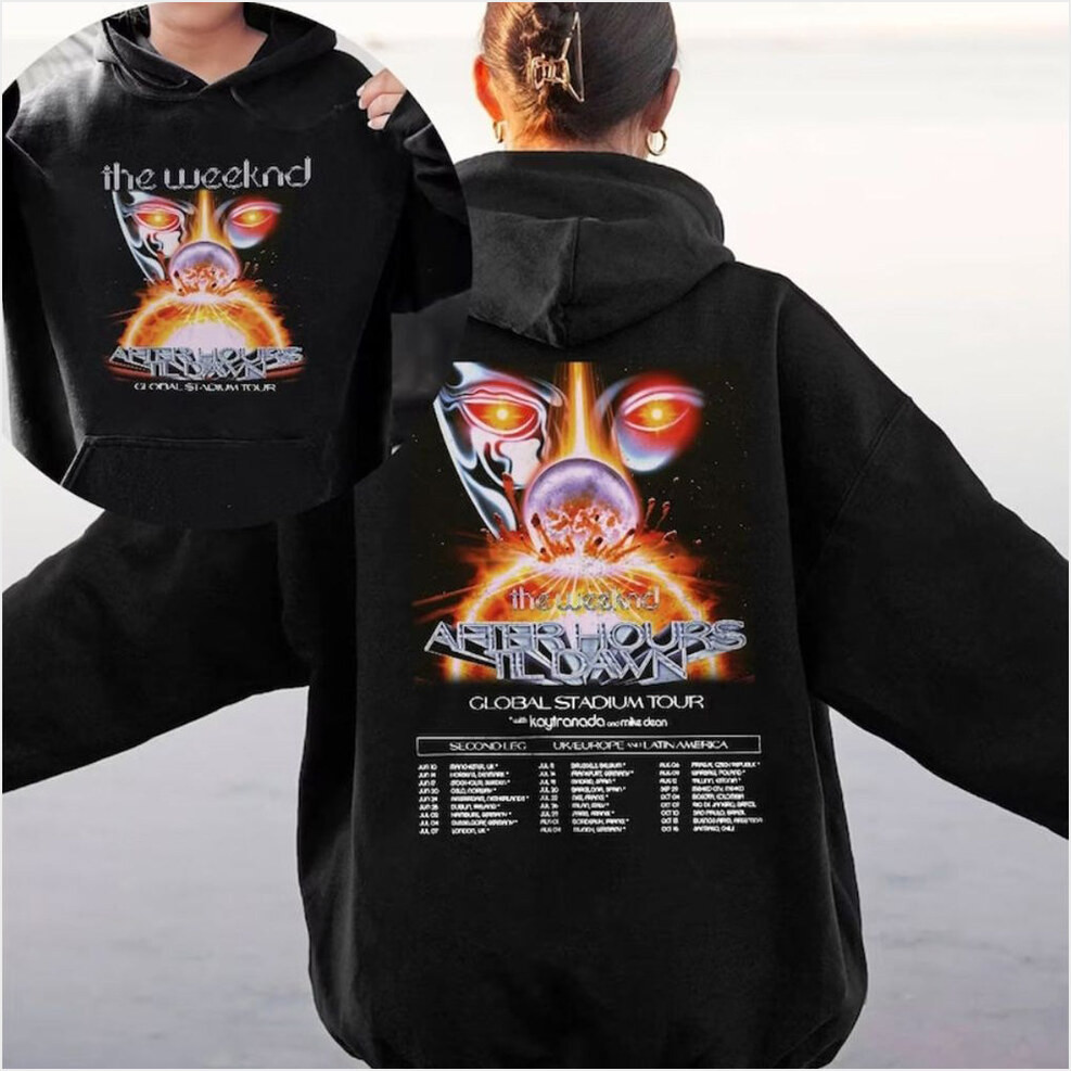 The Weeknd Merch After Hours Til Dawn Tour Black Hoodie Presents For Music Lovers Gifts For BFF-1