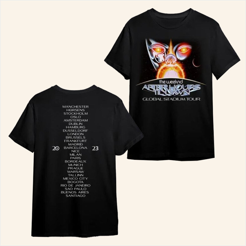 The Weeknd Merch The Weeknd After Hours Til Dawn Tour 2023 T-Shirt Presents For Music Lovers-1