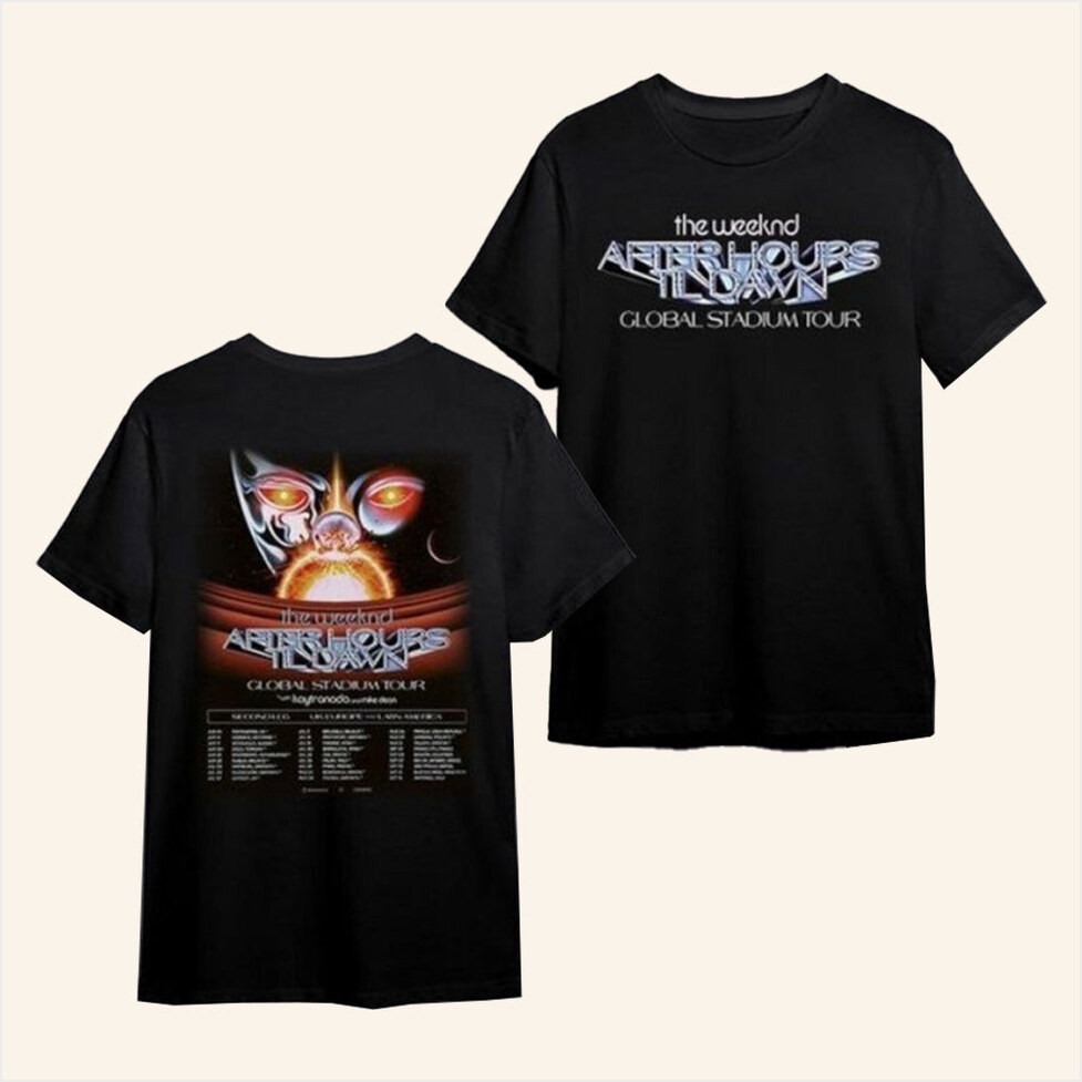 The Weeknd Merch The Weeknd After Hours Til Dawn Tour T-Shirt Gifts For Music Fans-1