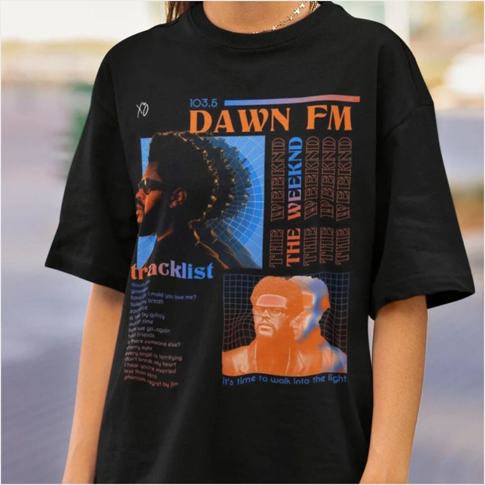 The Weeknd Merch Tracklist T-Shirt Gift Ideas For Music Lovers Birthday Gifts For Best Friend-1