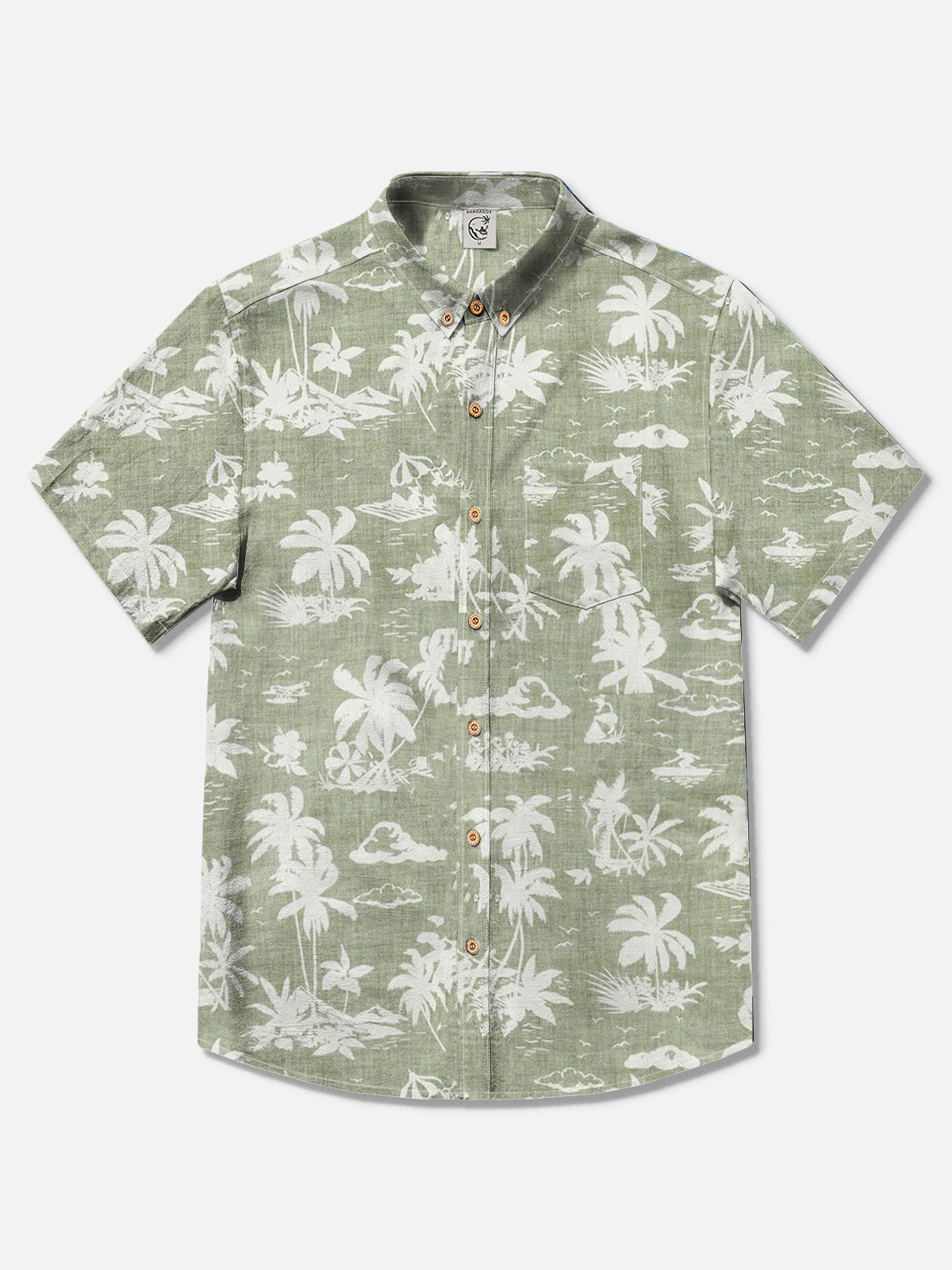 The White Lotus Crocodile Cotton Shirt Vintage Floral Aloha-Inspired-1