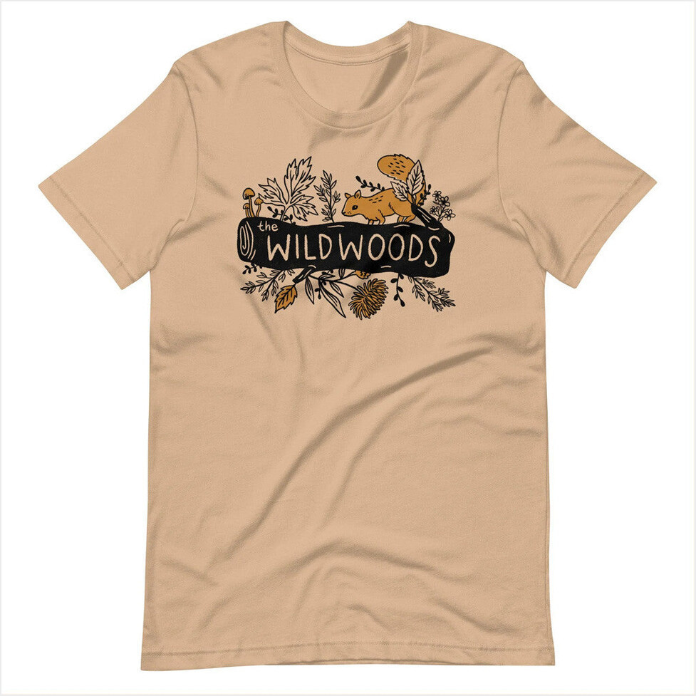 The Wildwoods Merch Woodland Squirrel Shirt Gifts For Husband Birthday Gifts For Besties-1