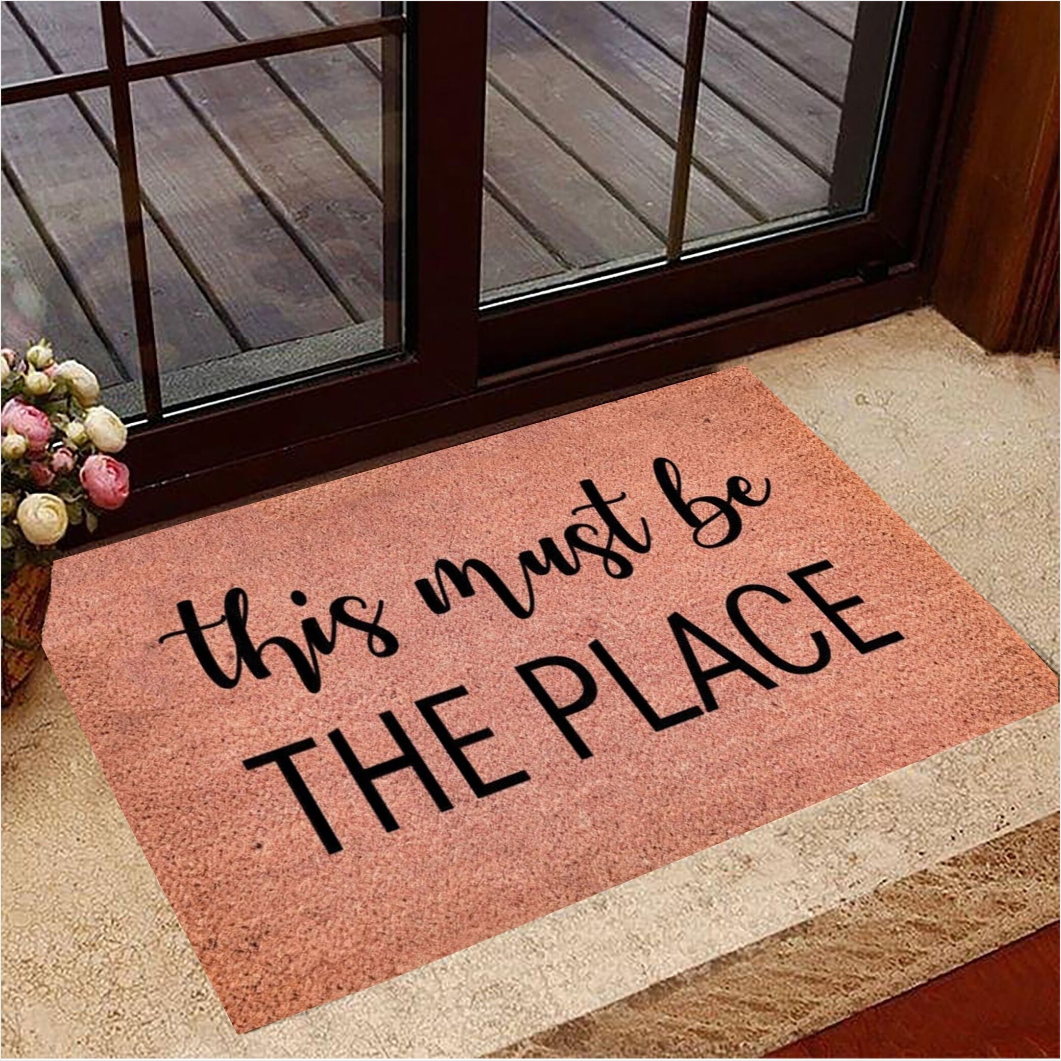 This Must Be The Place Doormat Welcome Door Mat Housewarming Gift Ideas Gifts For Best Friend-1 This Must Be The Place Doormat Welcome Door Mat Housewarming Gift Ideas Gifts For Best Friend-1