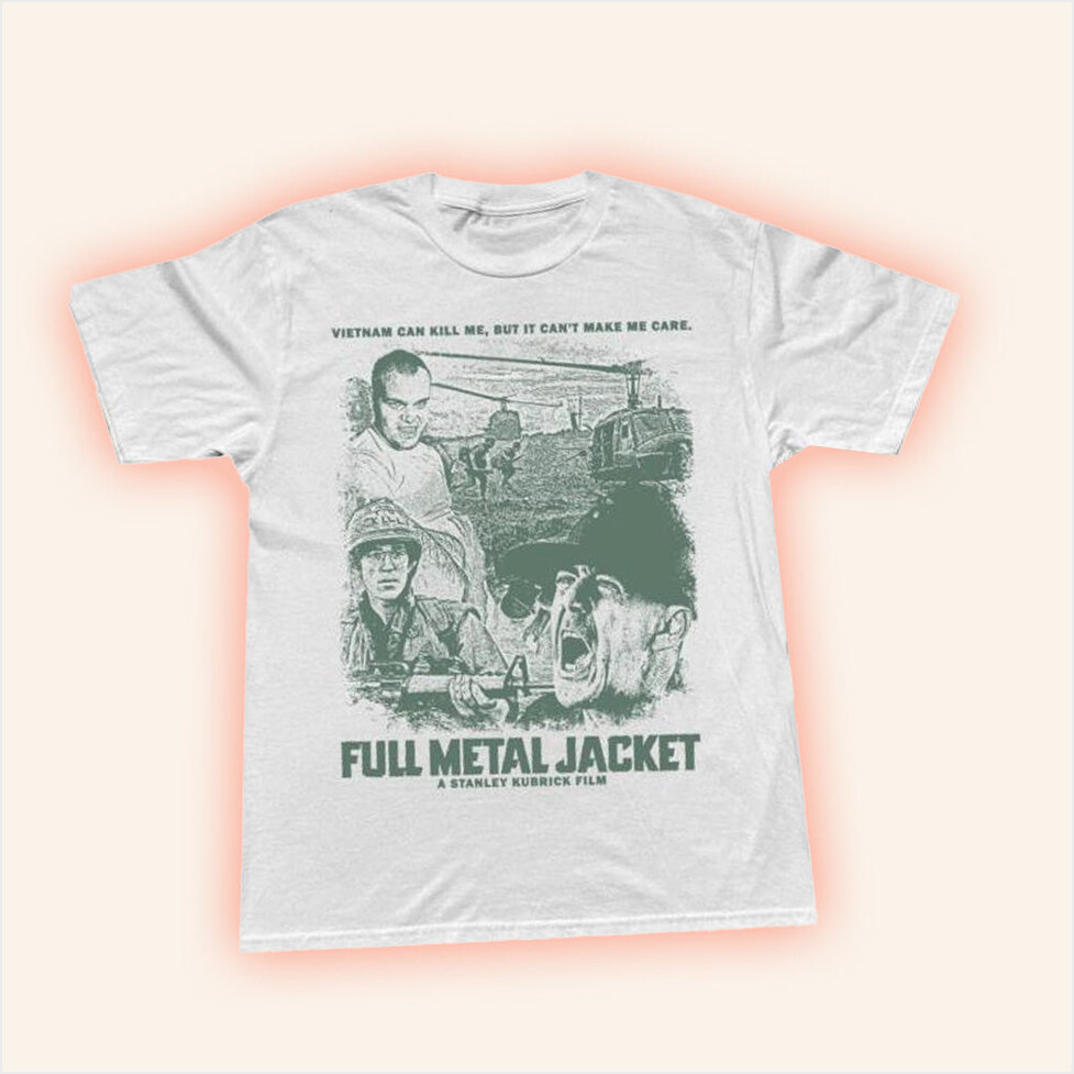 This Parallel Merch Full Metal Jacket White T-Shirt Gift Ideas For Boyfriend Gifts For BFF-1