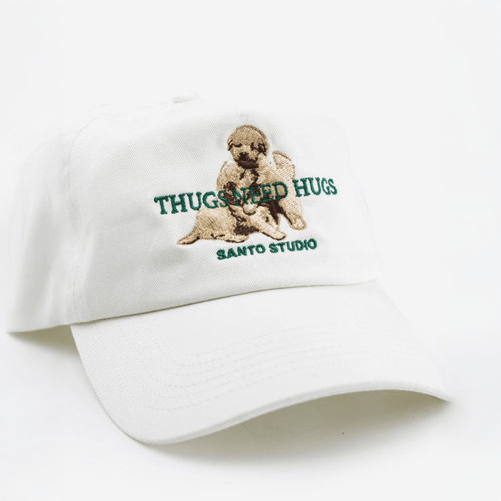 Thugs Need Hugs Hat Santo Studio Puppy Signature Hoodie Good Fathers Day Gifts-1