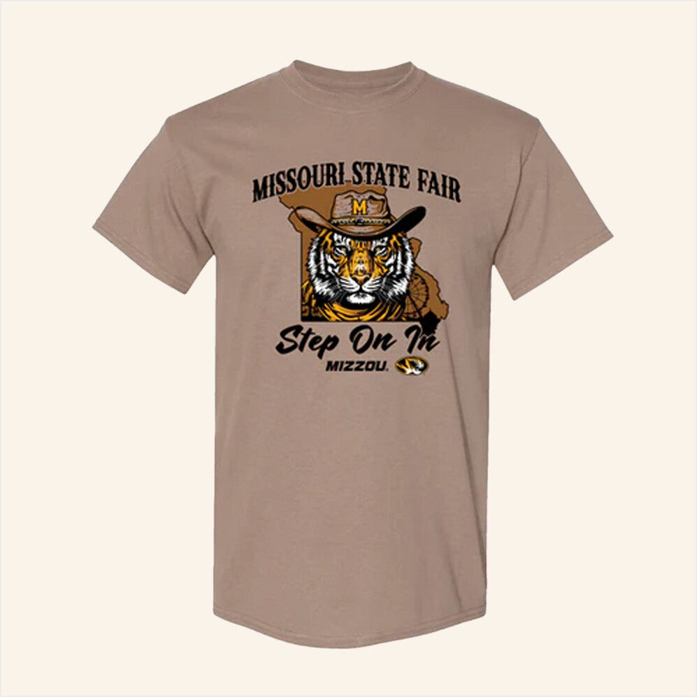 Tiger Team Mizzou Tigers Missouri State Fair 2025 Step On In Cowboy Hat Tiger State Of Missouri Shirt Him Gifts-1