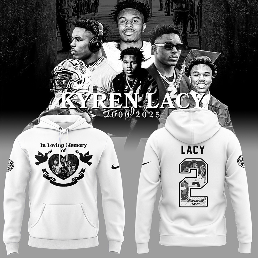 Tigers Football Limited RIP Lacy White Hoodie Gift For Fans-1