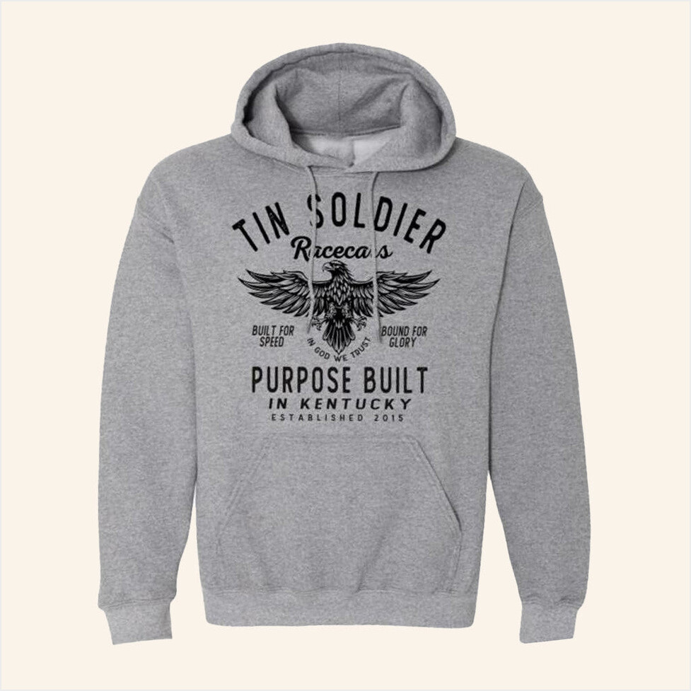 Tin Soldier Racecars Merch Purpose Built Hoodie Grey Birthday Gift Ideas For Son Gifts For BFF-1