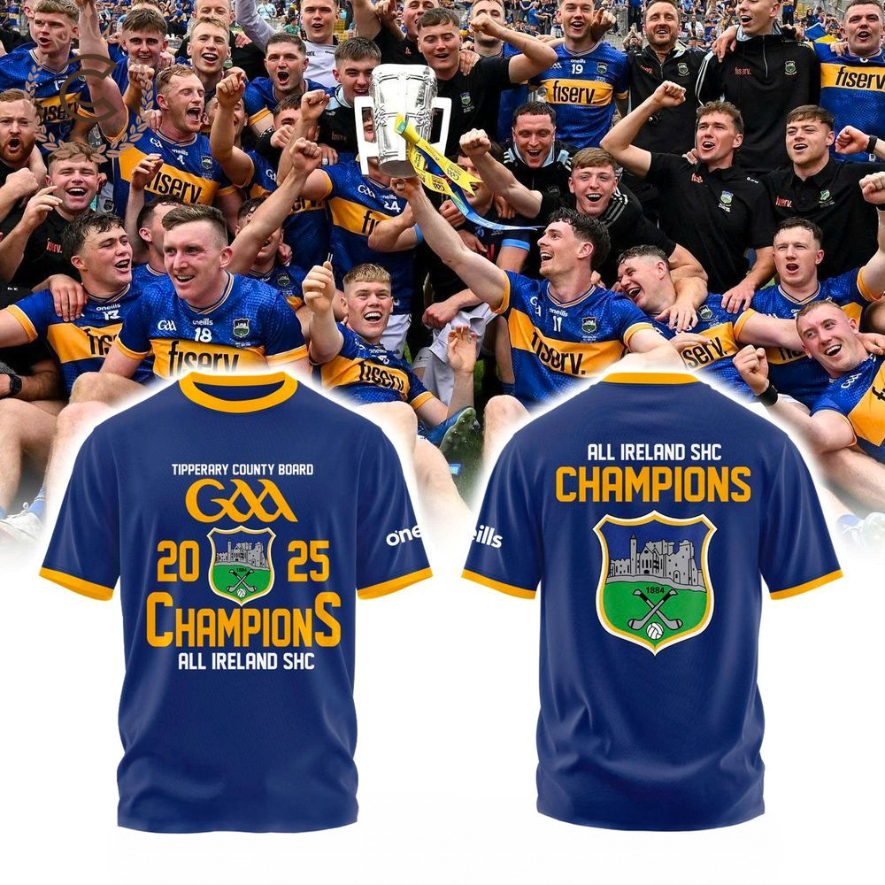 Tipperary County Board GAA All Ireland Champions 2025 T-Shirt Fan Merch Best Gifts For Him-1