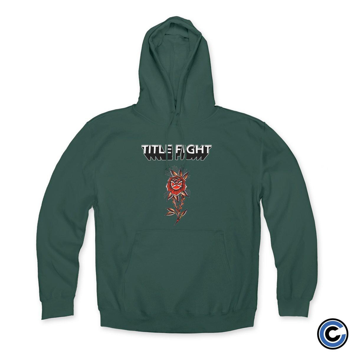 Title Fight Merch Rose Hoodie Title Fight Hoodie-1