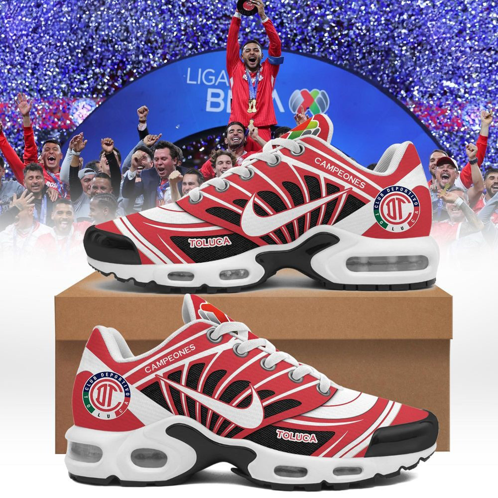 Toluca FC 2025 Clausura CAMPEONES Air Max Sneakers Gifts For Father's Day From Wife-1