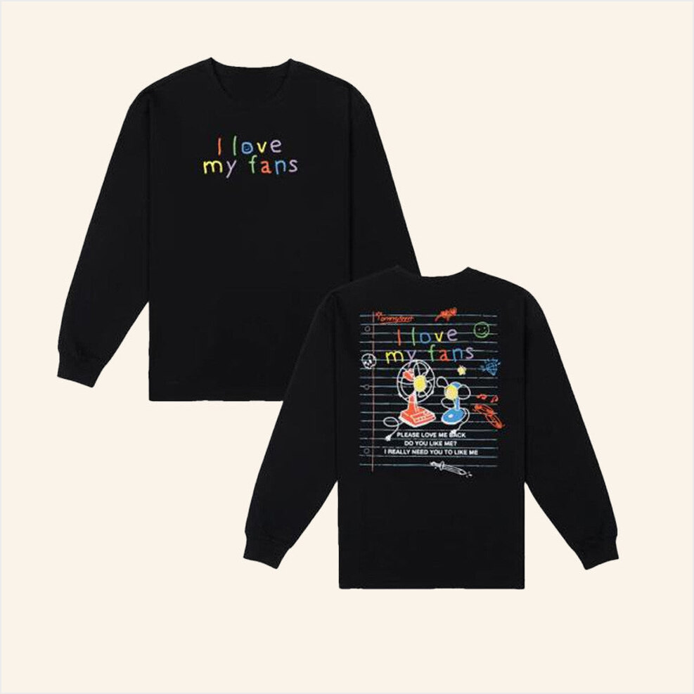 Tommyinnit Merch I Love My Fans Long Sleeve T-Shirt Best Gifts For Boyfriend Gifts For Besties-1