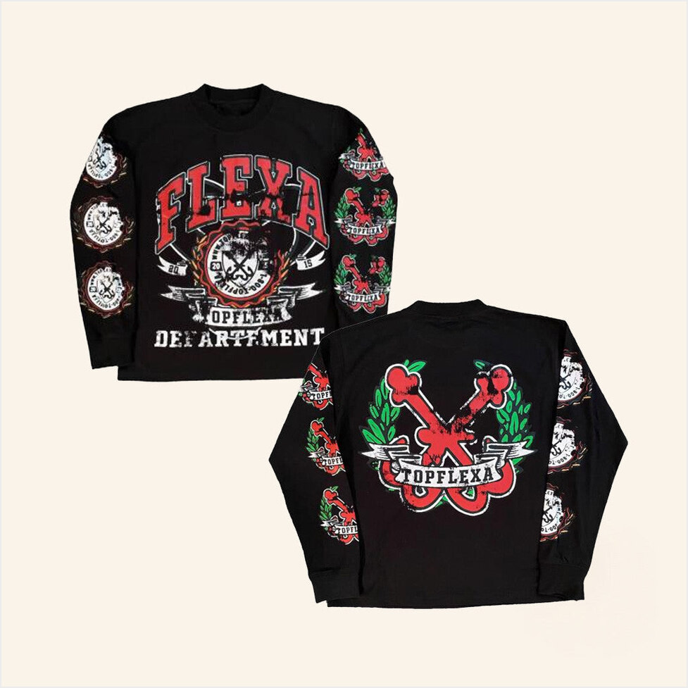 Topflexa NY Merch Flexa Department Long Sleeve Shirt Friends Gifts Birthday Gifts For Friends-1