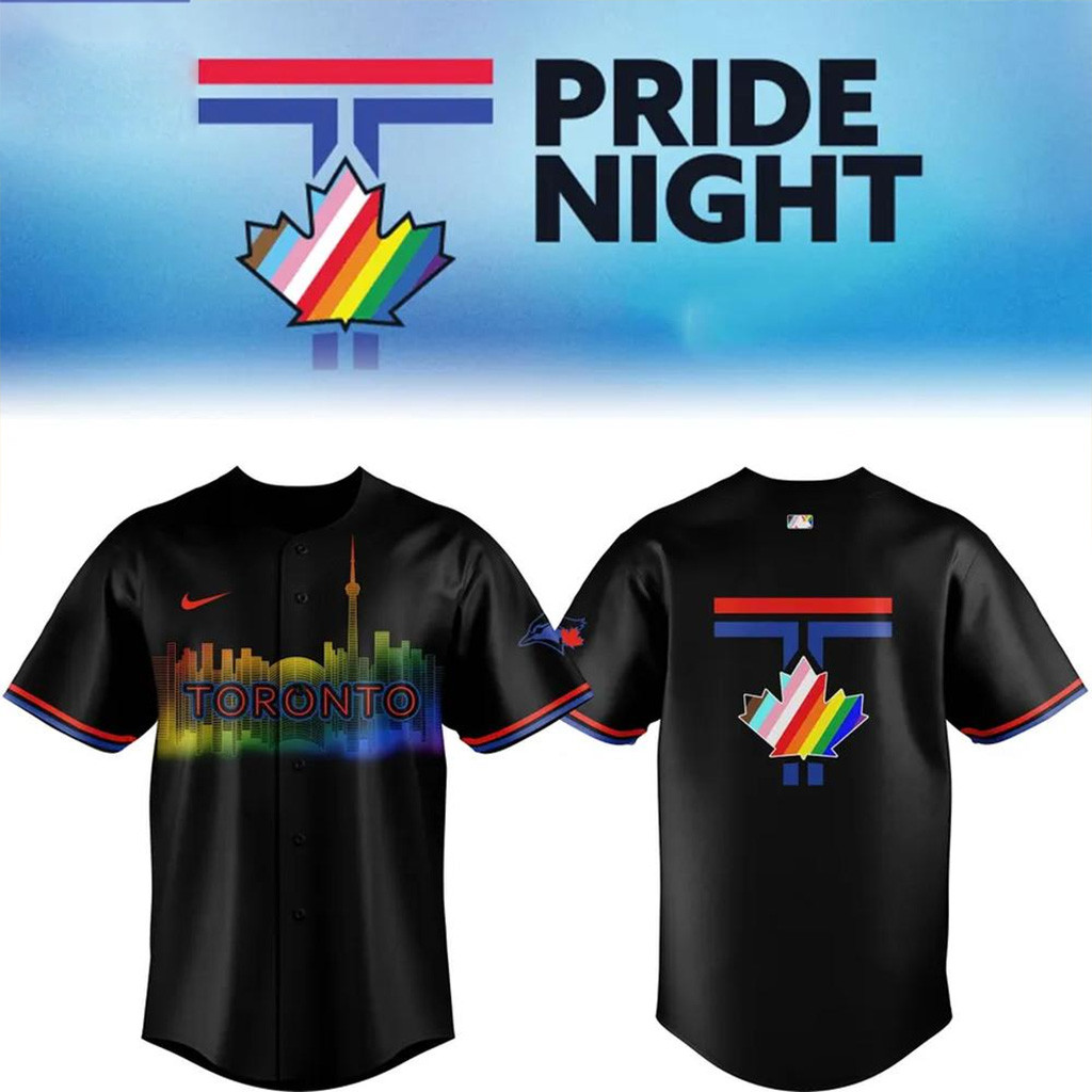 Toronto Blue Jays 2025 Pride Night Baseball Jersey Jays Merch Presents For Baseball Lovers-1