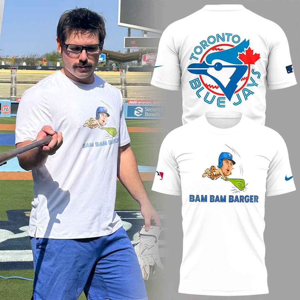 Toronto Blue Jays Bam Bam Barger T-Shirt Jays Merch Christmas Gift Ideas For Dad-1
