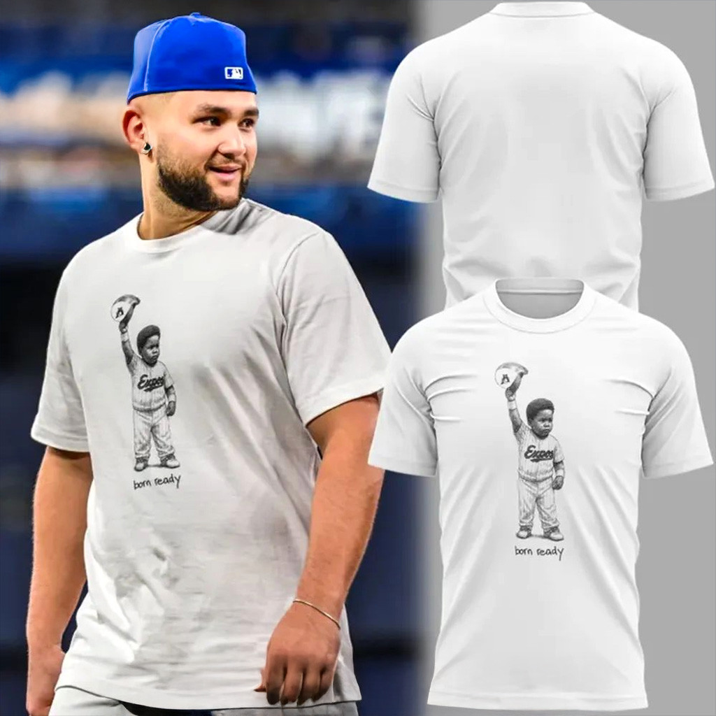 Toronto Blue Jays Born Ready T-Shirt Jays Merch Christmas Gifts For Baseball Fans-1