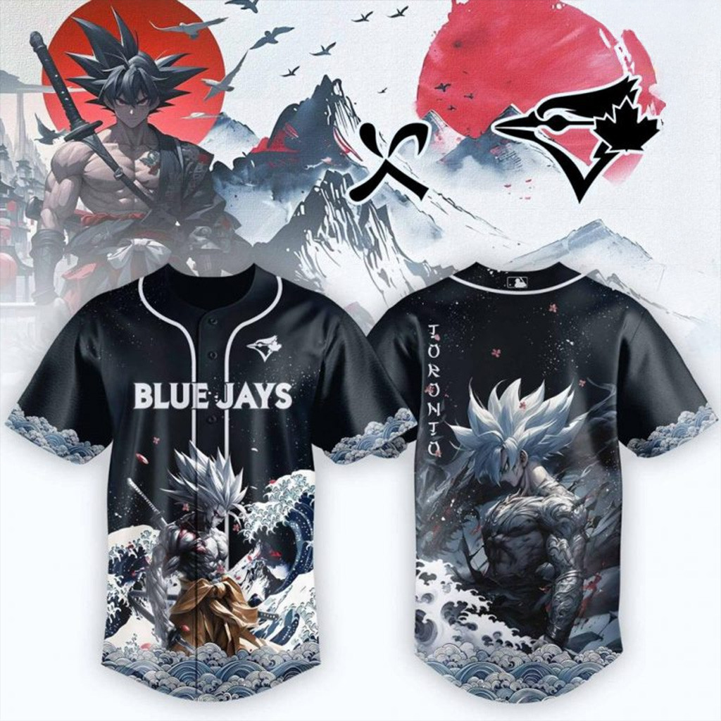 Toronto Blue Jays Goku Ultra Instinct Mode Special Baseball Jersey Toronto Blue Jays Merch-1