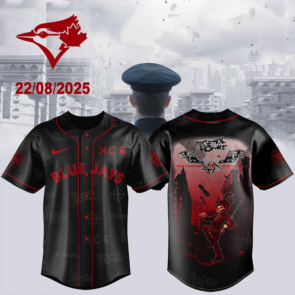 Toronto Blue Jays My Chemical Romance 2025 Jersey Jays Merch Gifts For Baseball Fans-1