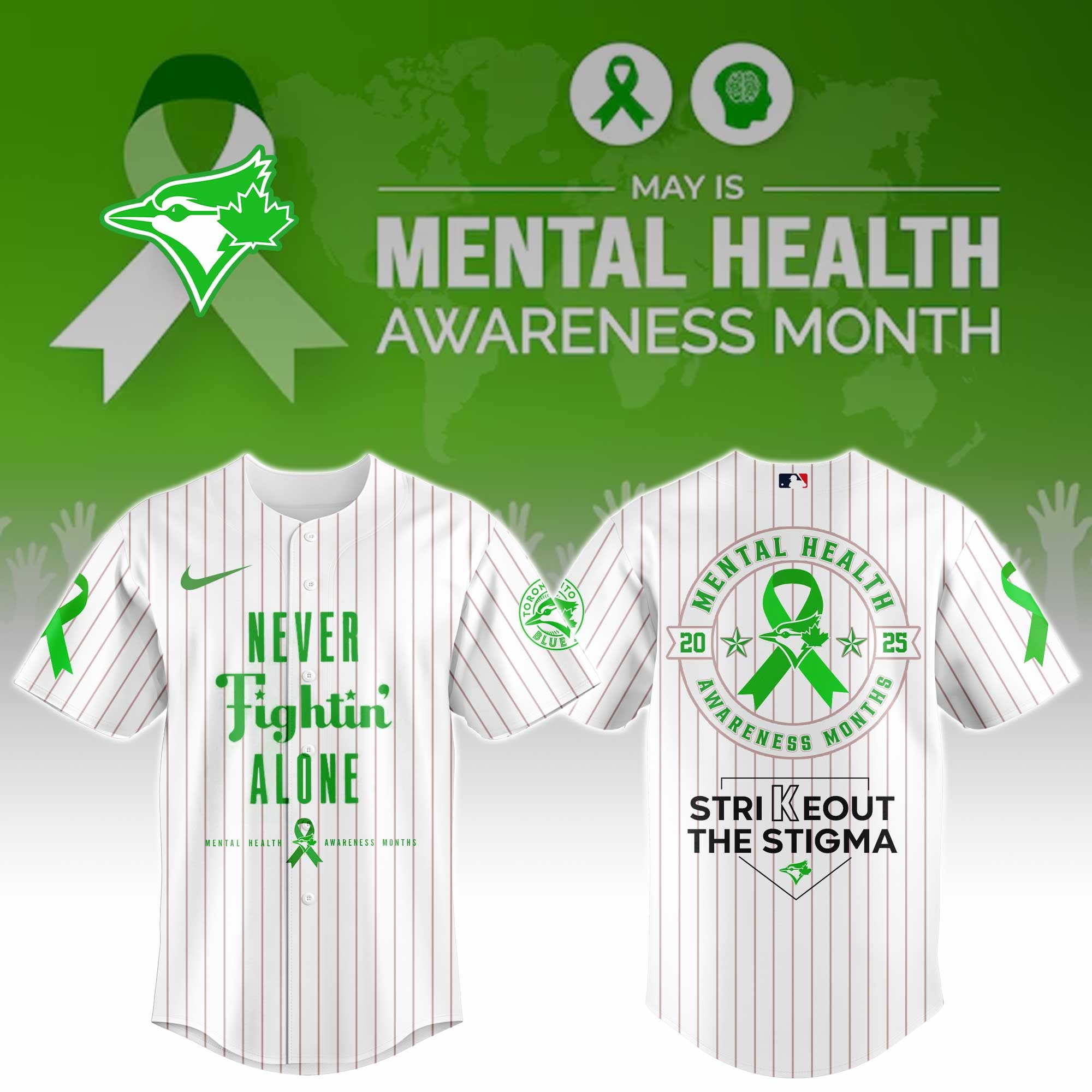 Toronto Blue Jays Special Mental Health Awareness Week Limited Edition Jersey Toronto Blue Jays Merch-1