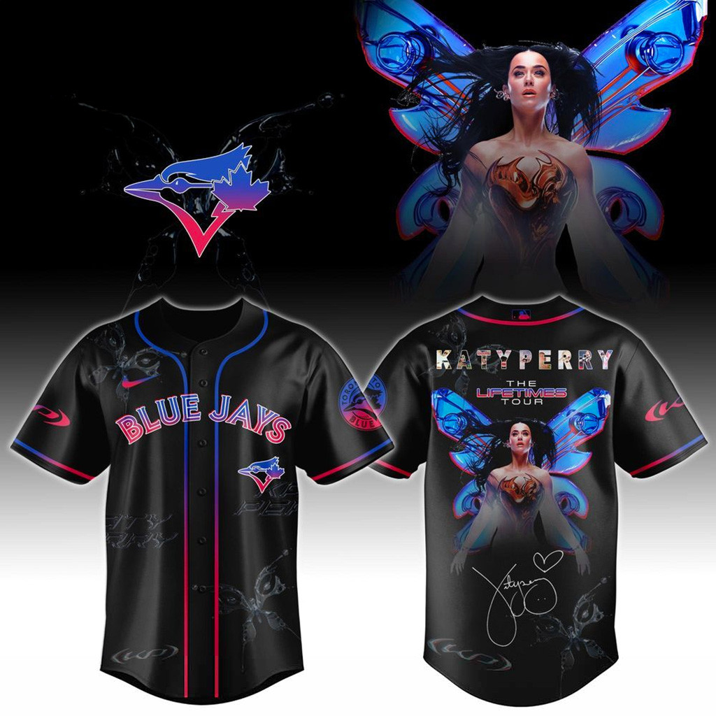 Toronto Blue Jays X Katy Perry The Lifetimes Tour 2025 Jersey Toronto Blue Jays Merch Fans Gifts-1