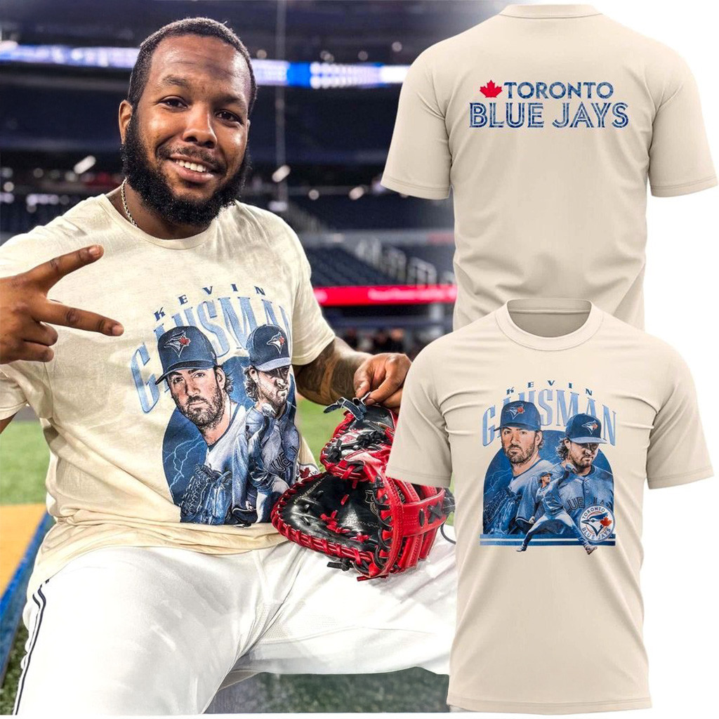 Toronto Blue Jays X Kevin Gausman T-Shirt Blue Jays Merch Gifts For Baseball Fans-1