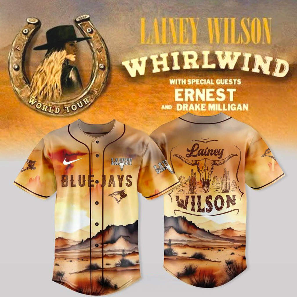 Toronto Blue Jays X Lainey Wilson Whirlwind World Tour 2025 Baseball Jersey-1