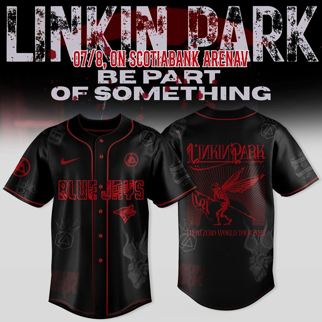 Toronto Blue Jays X Linkin Park From Zero World Tour 2025 Jersey Jays Merch Fans Gifts-1