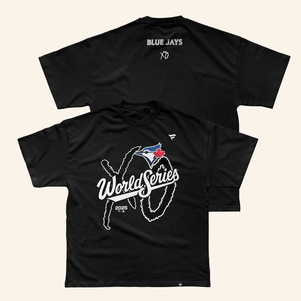 Toronto Blue Jays X The Weeknd Fanatics World Series Legacy T-Shirt Jays Merch Dad Gifts-1
