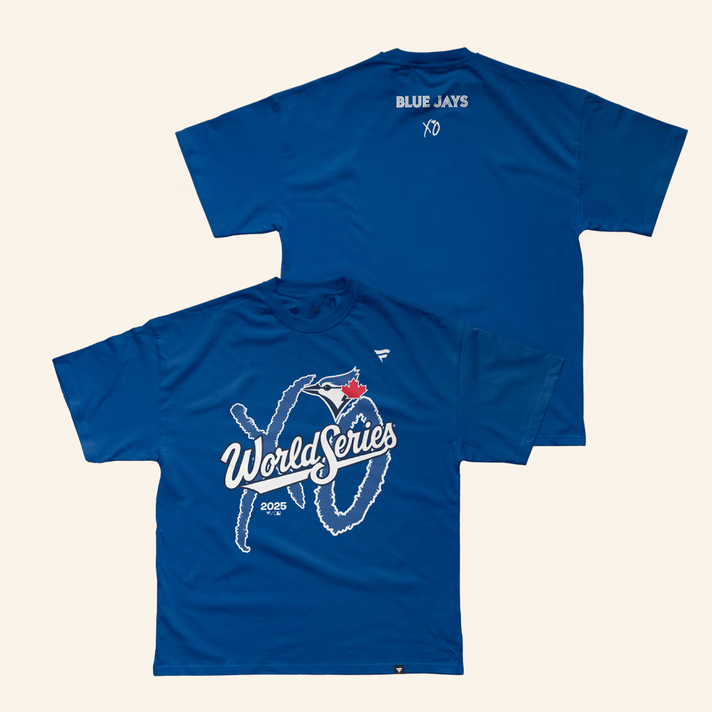 Toronto Blue Jays X The Weeknd Fanatics World Series Legacy T-Shirt Jays Merch Xmas Gifts-1