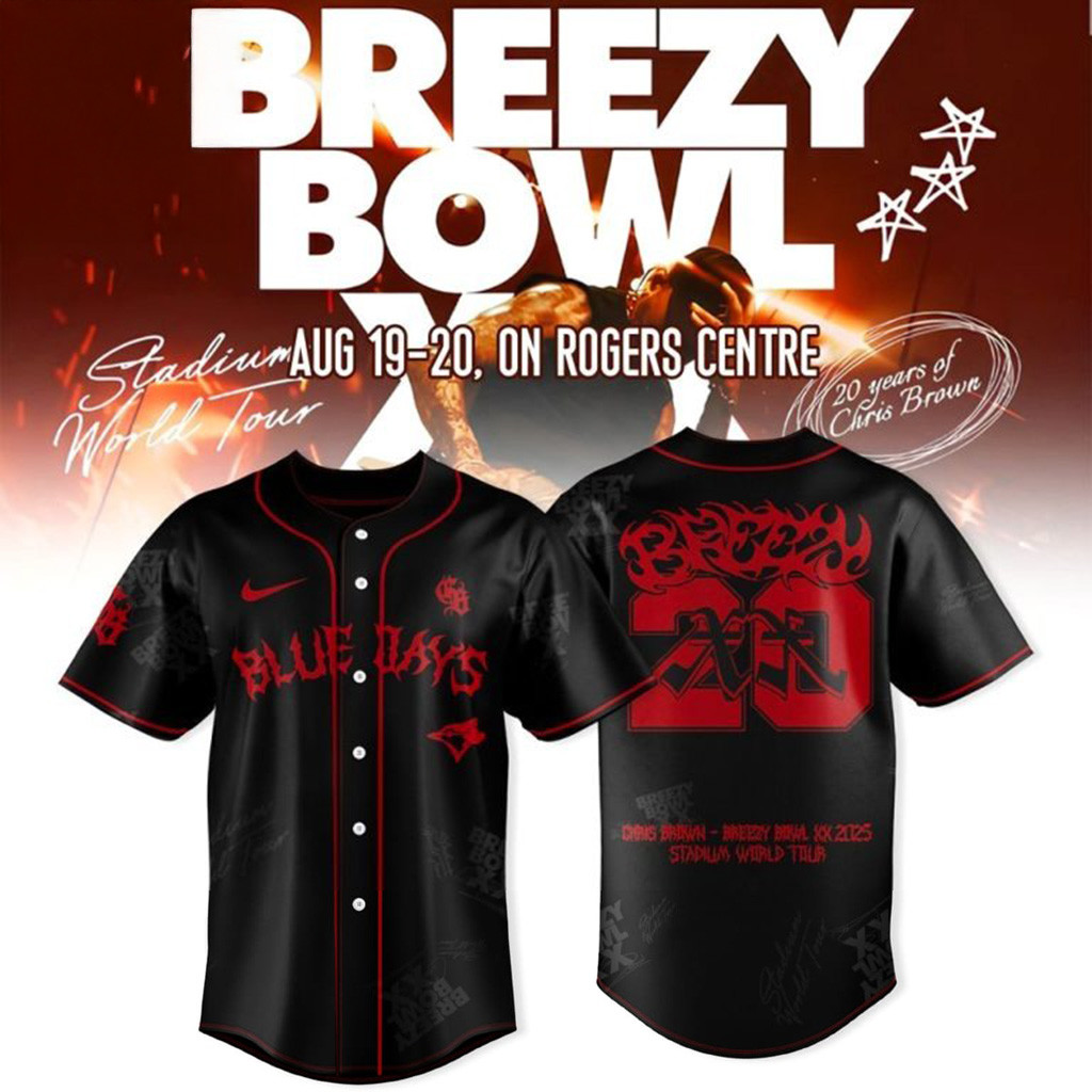 Toronto Blue Jays x Breezy Bowl XX Tour 2025 Jersey Jays Merch Gifts For Boyfriend-1