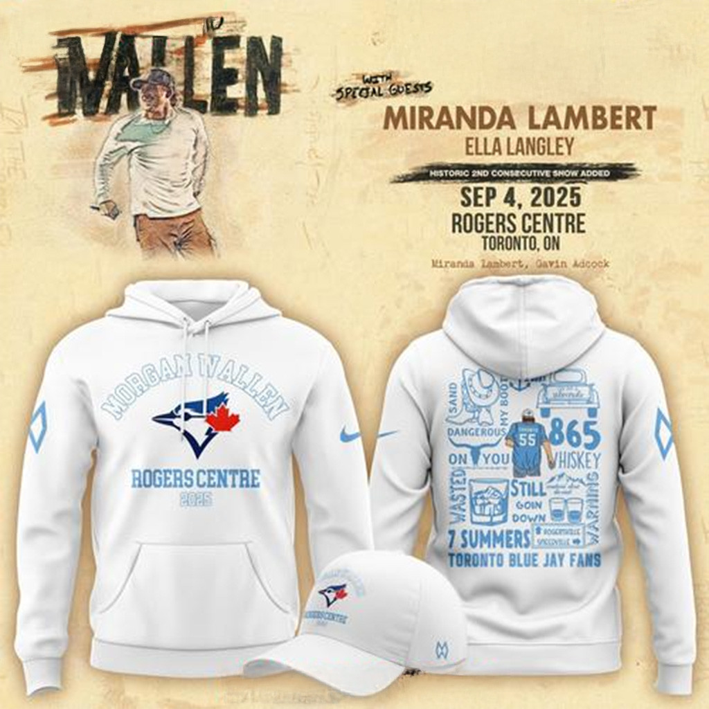 Toronto Blue Jays x Morgan Wallen I'm The Problem Tour 2025 Hoodie Toronto Blue Jays Merch-1