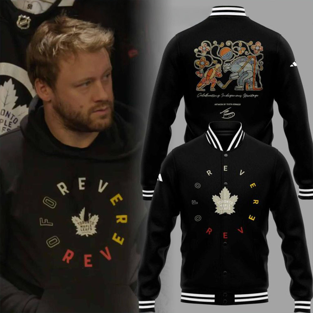 Toronto Maple Leafs Forever Indigenous Celebration 2024 Baseball Jacket First Fathers Day Gift-1