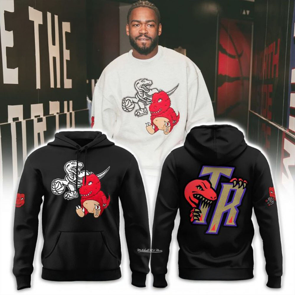 Toronto Raptors NBA Plush Doll Crewneck Hoodie Father's Day Gifts For Son In Law-1