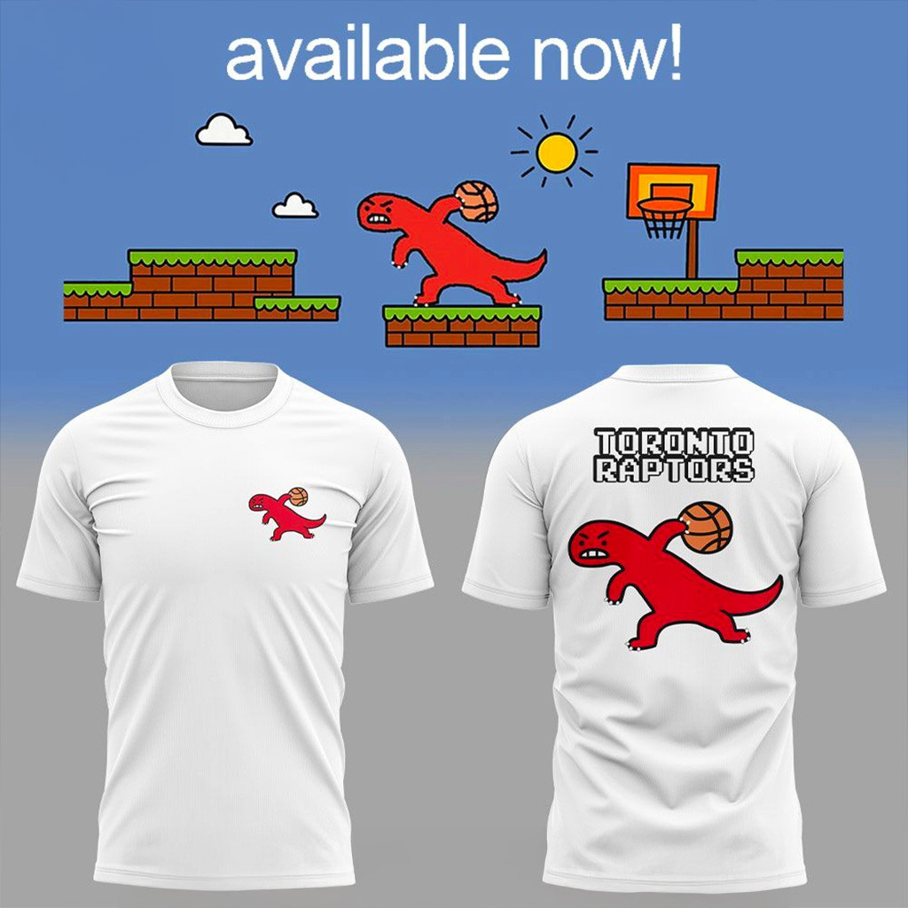 Toronto Raptors X Dino Paint Luxe T-Shirt Raptors Merch Gifts For Dad-1
