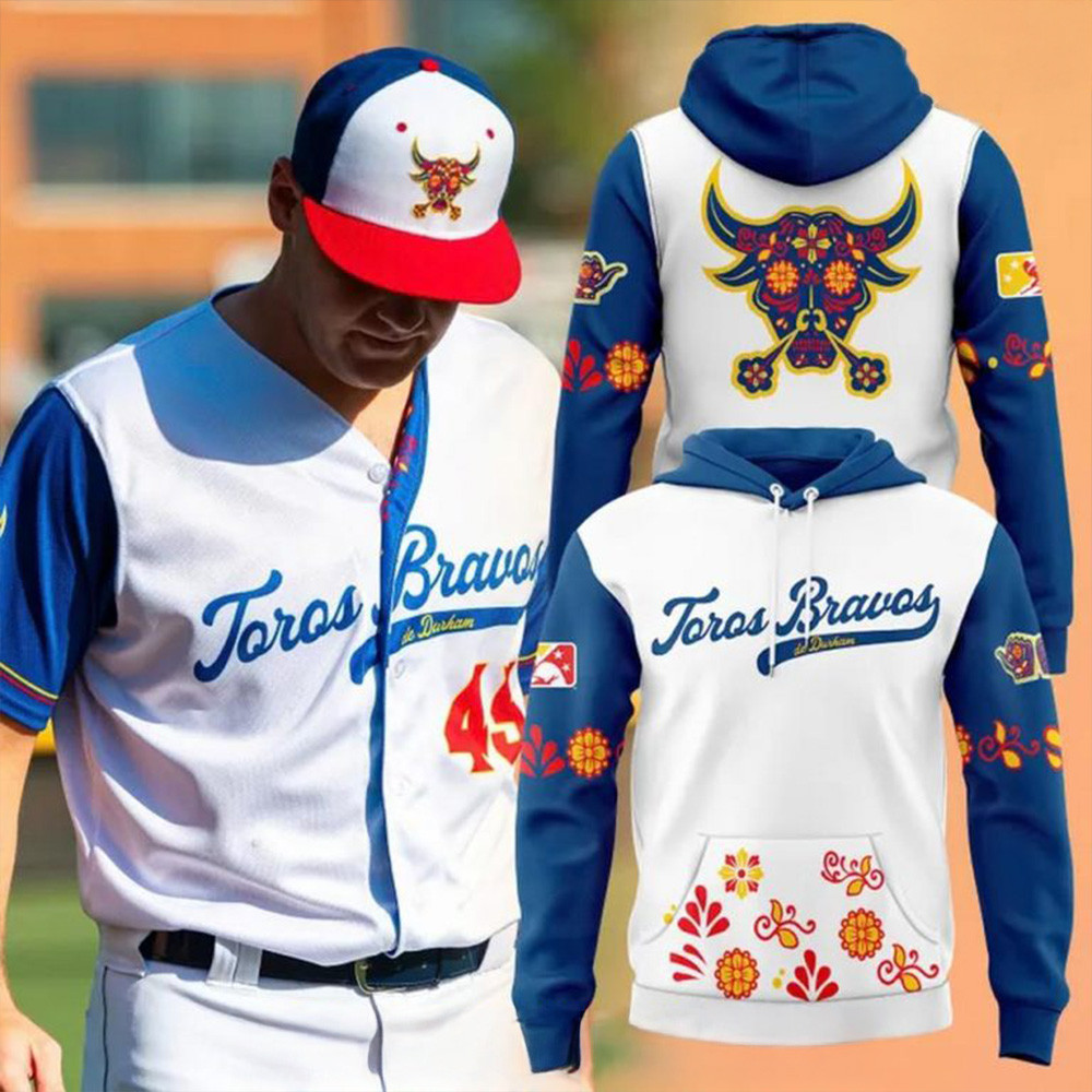 Toros Bravos de Durham Fiesta Heritage Special Edition Hoodie Awesome Father's Day Gifts-1