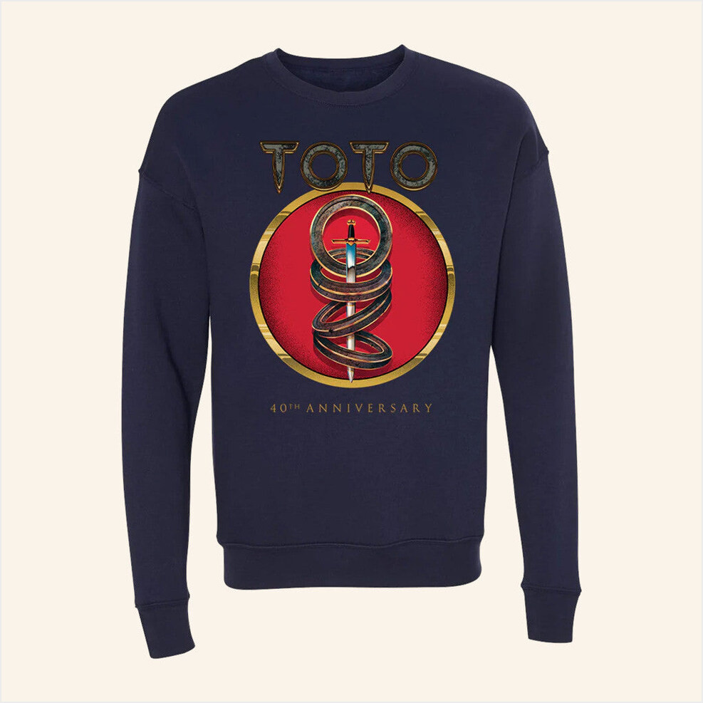 Toto Merch 40Th Anniversary Crewneck Sweatshirt Gifts For Husband Birthday Gifts For BFF-1