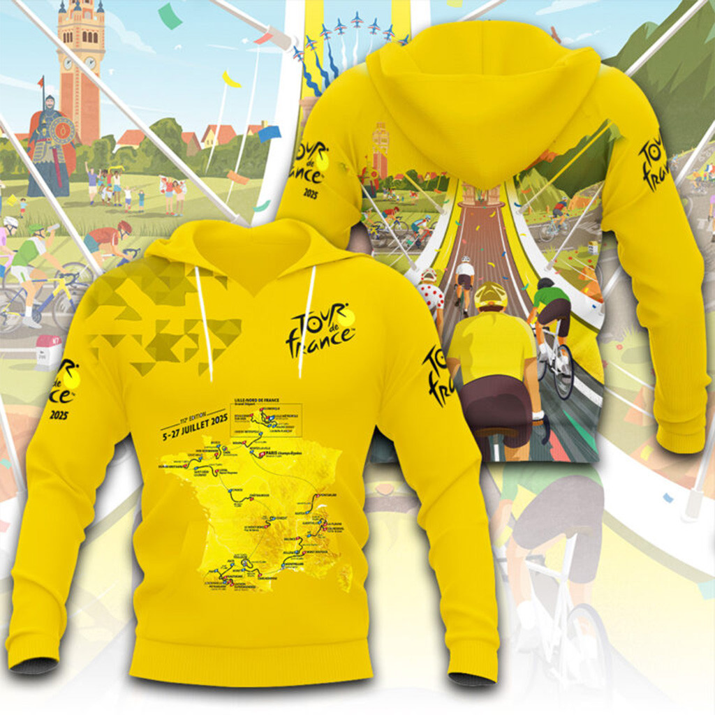 Tour De France 2025 Hoodie Gift Ideas For Fans-1