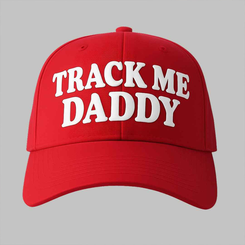 Track Me Daddy Hat Red Hat Father's Day Gifts For Dad-1