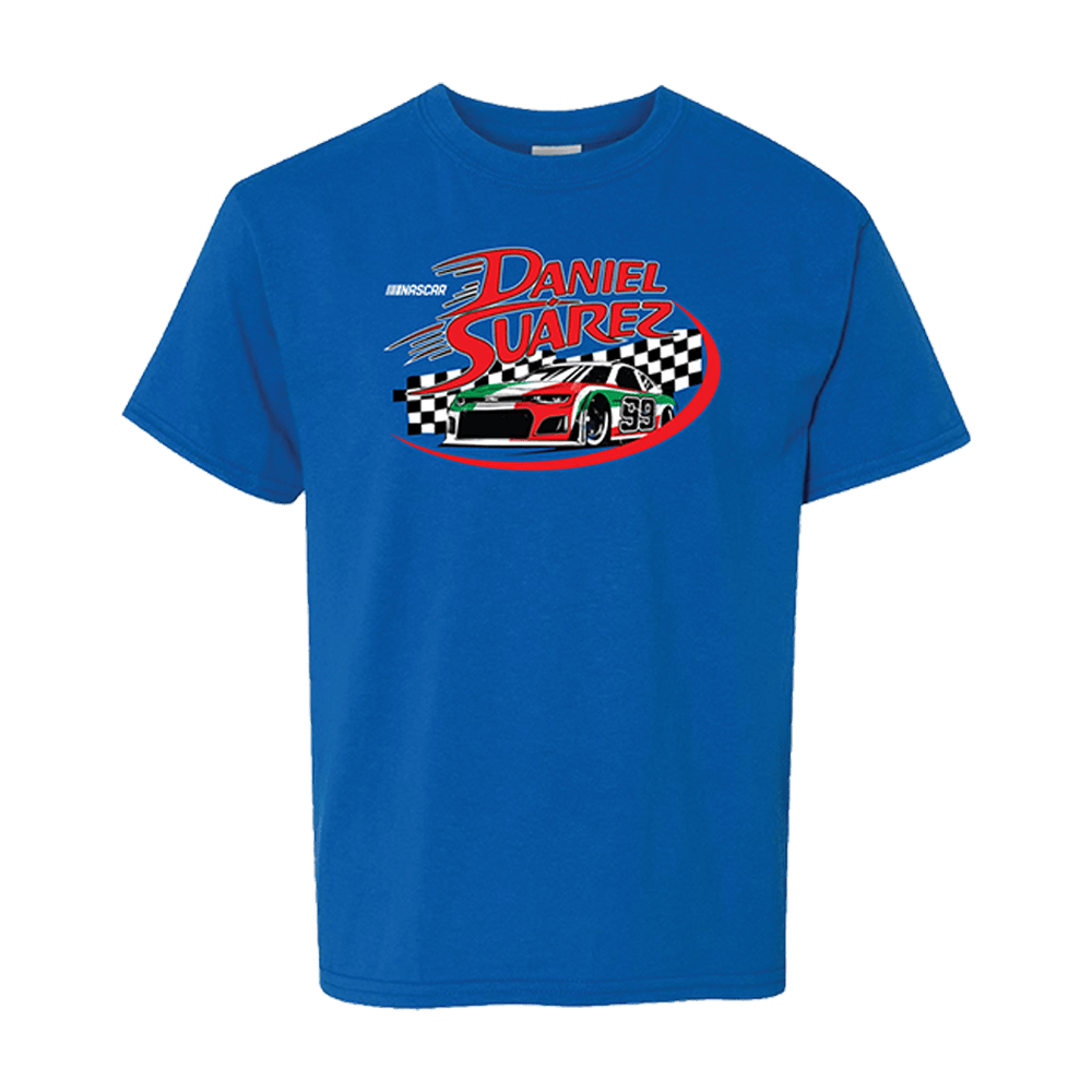 Trackhouse Merch Daniel Suarez Blue T-Shirt Fathers Day Gift From Daughter-1
