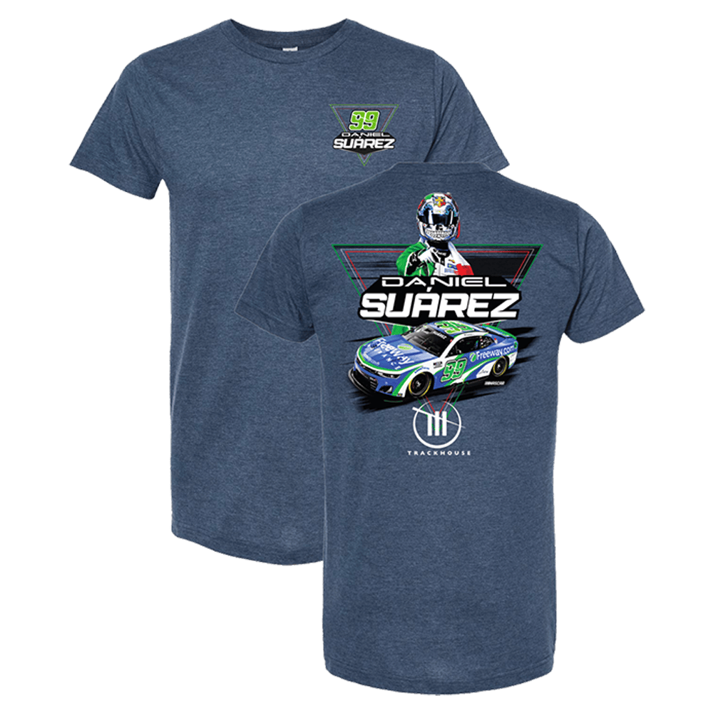 Trackhouse Merch Daniel Suarez Freeway Triangle T-Shirt Last Minute Father's Day Gifts-1