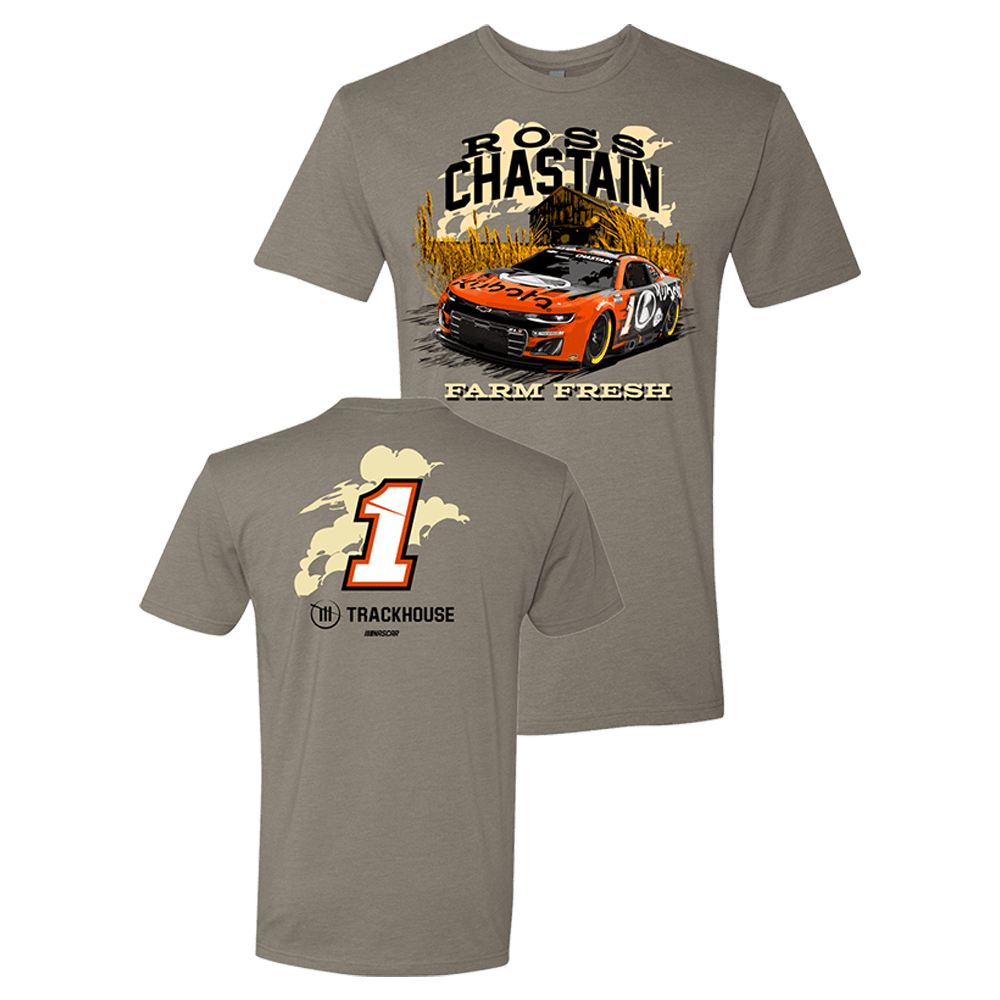 Trackhouse Merch Ross Chastain 1 Kubota Farm Fresh T-Shirt Sentimental Father's Day Gifts-1 Trackhouse Merch Ross Chastain 1 Kubota Farm Fresh T-Shirt Sentimental Father's Day Gifts-1