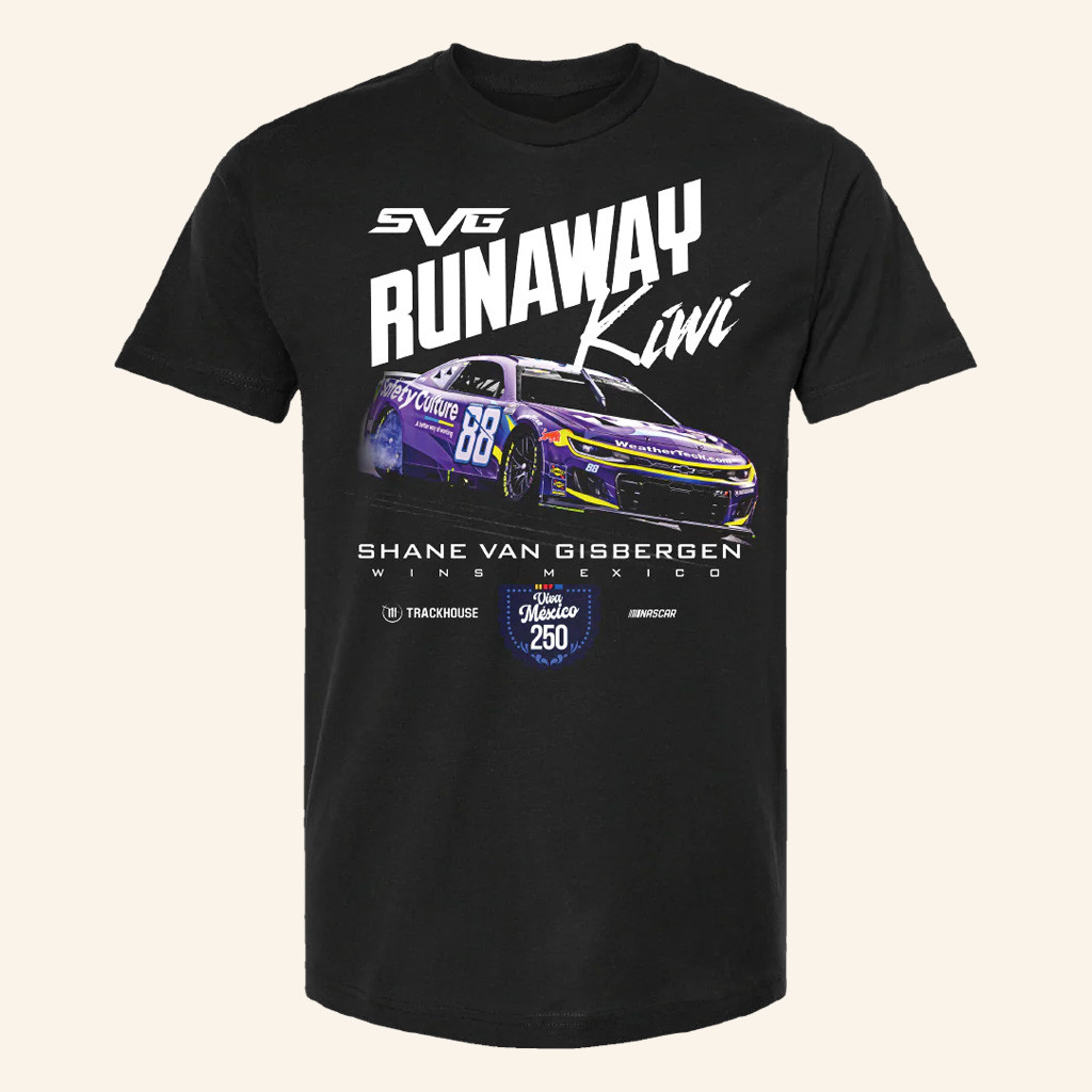 Trackhouse Merch Shane Van Gisbergen 88 Mexico City Win T-Shirt Gifts For Fans-1