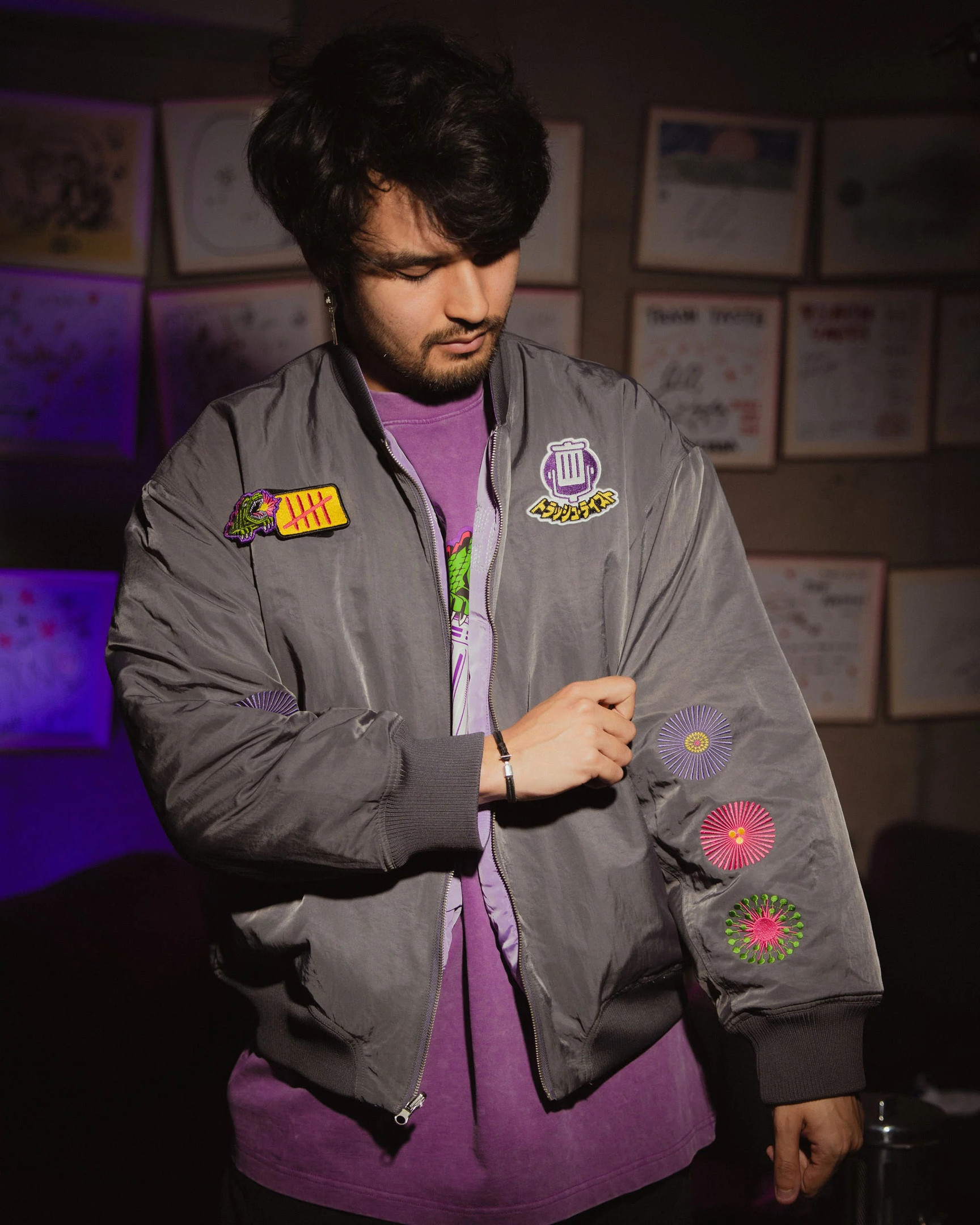 Trash Taste Merch 5th Anniversary Reversible Bomber Jacket Father's Day Gifts-1