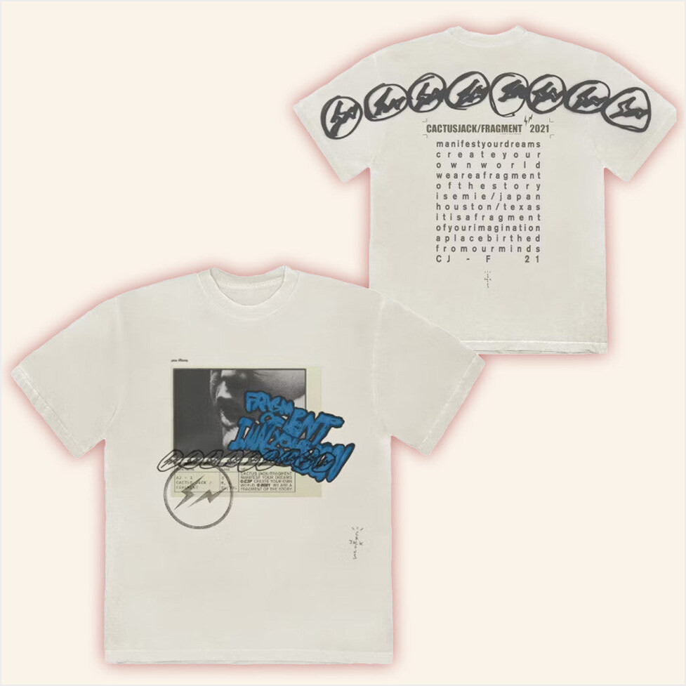 Travis Scott Cactus Jack For Fragment Manifest T-Shirt Cactus Jack Merch Fan Gifts-1