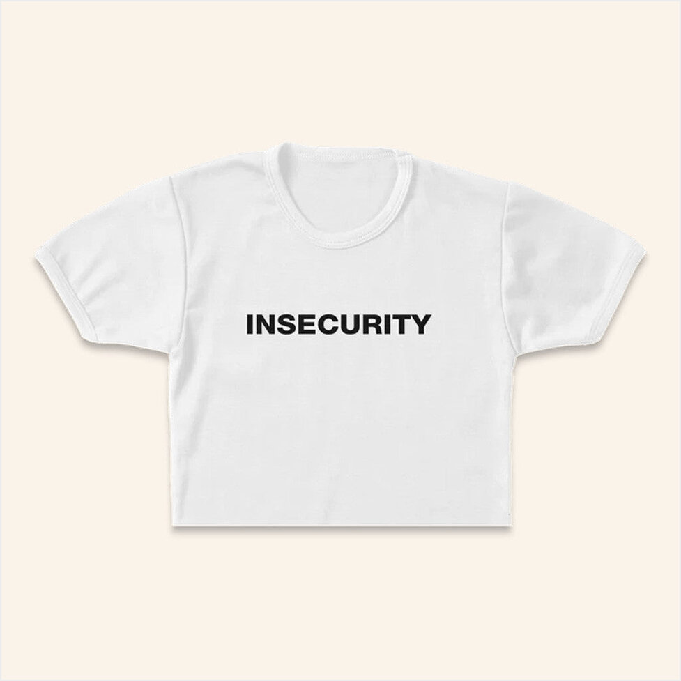 Trippie Redd Merch Insecurity Cropped T-Shirt White Gifts For Her Gifts For Best Friend-1